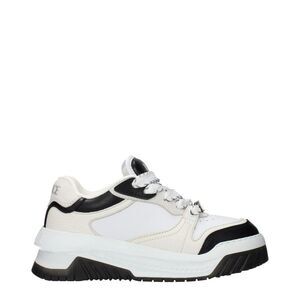 Versace Leather Low Top Sneakers Women White